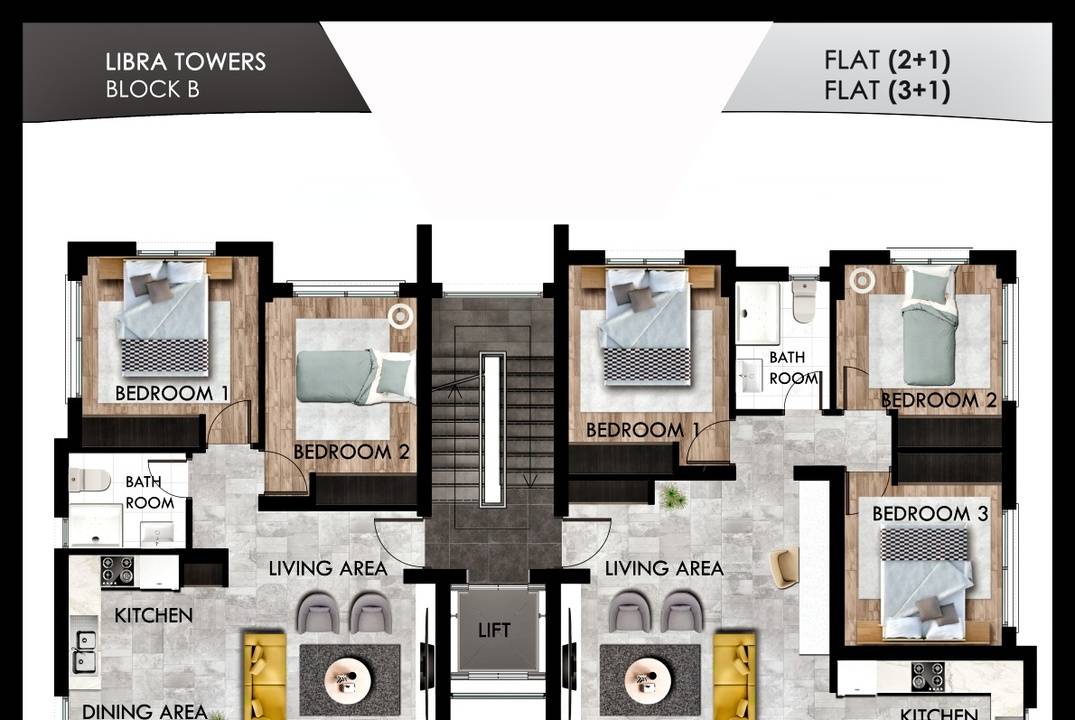 Квартиры в Искеле с двумя спальными комнатами в комплексе- вся инфраструктура, непрерывные панорамы!