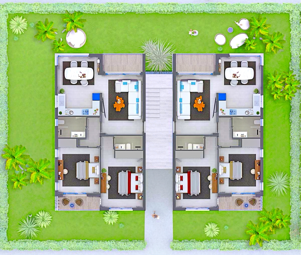 Уникальный комплекс 52 роскошных  квартир с садом и пентхаусов с террасой