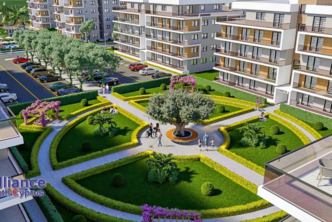 Квартиры разной планировки в комплексе закрытого типа в районе Гечиткале - доставка в пляжу
