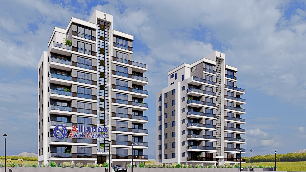 Квартиры  3+1 в красивом комплексе в Ени- Богазычи