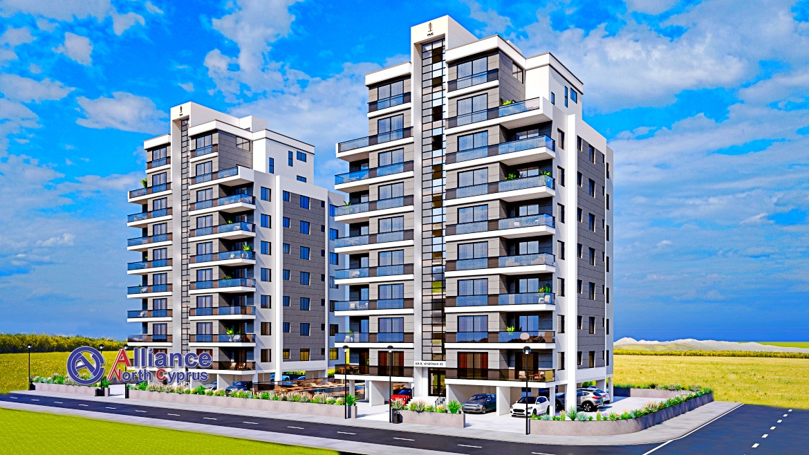 Квартиры  3+1 в красивом комплексе в Ени- Богазычи