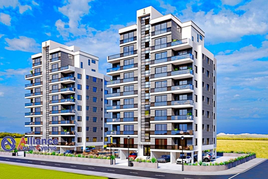 Квартиры  3+1 в красивом комплексе в Ени- Богазычи