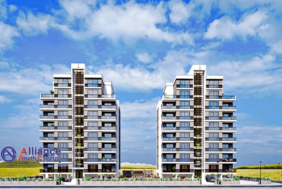 Квартиры  3+1 в красивом комплексе в Ени- Богазычи