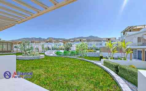 Современный комплеск- квартиры с садом/ бассейном в Эсентепе, вся инфраструктура!