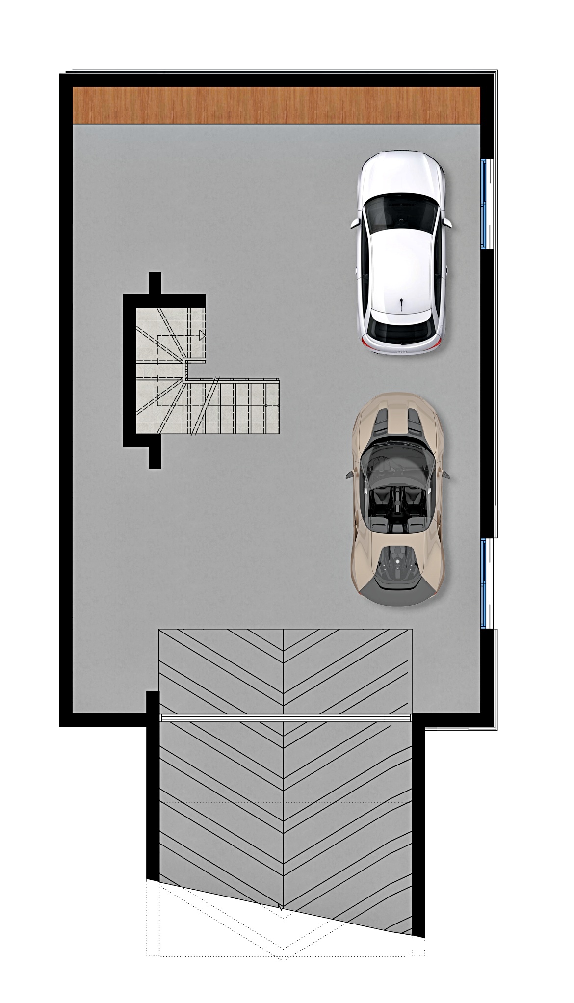 Виллы современного дизайна  с гаражом и цокольным помещением