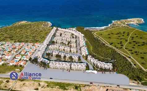 Комплекс на первой береговой линии на Северном Кипре - роскошные квартиры  и виллы  на первой линии моря!