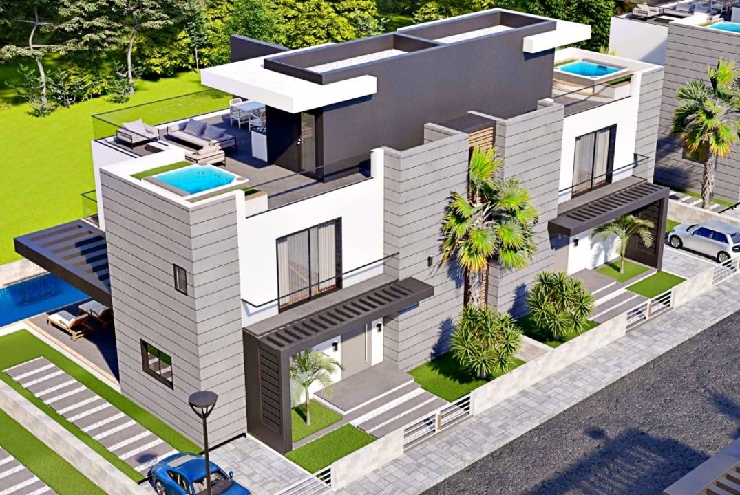 Sunsation Villa — роскошная вилла 4+1 в Искеле, Северный Кипр
