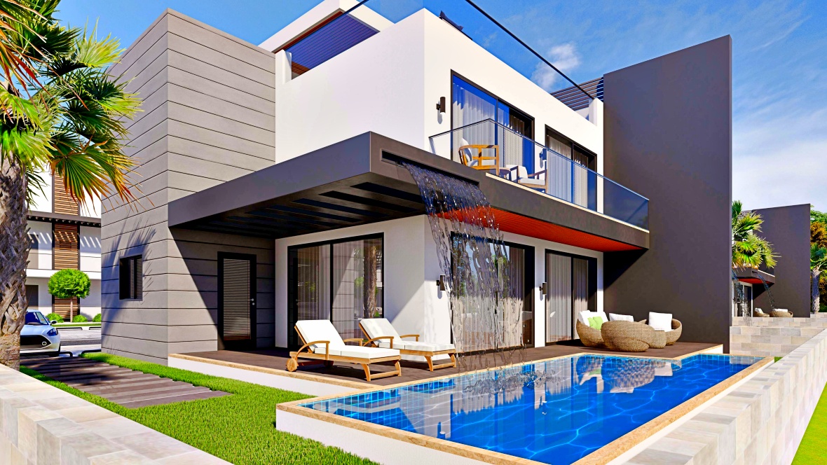 Sunsation Villa — роскошная вилла 4+1 в Искеле, Северный Кипр