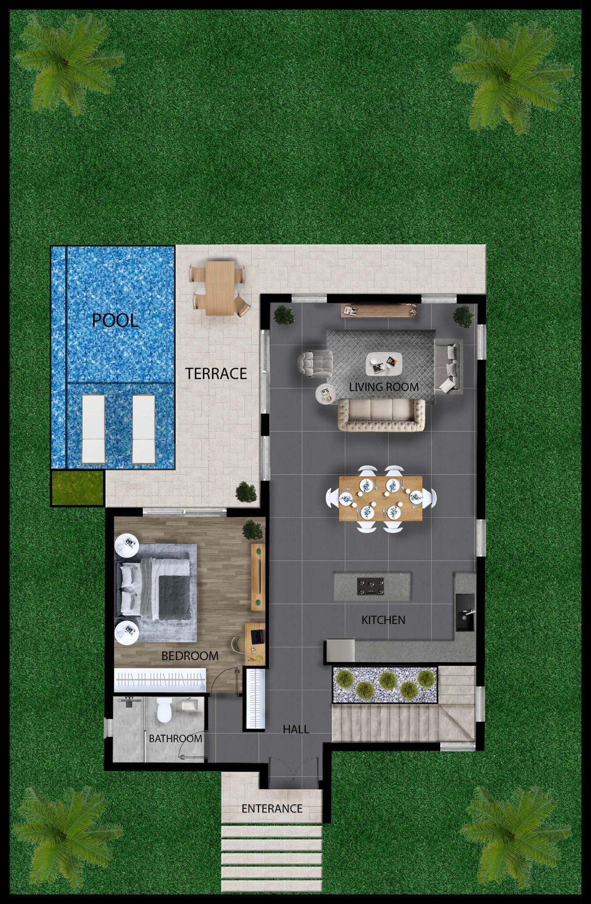 Sunsation Villa — роскошная вилла 4+1 в Искеле, Северный Кипр