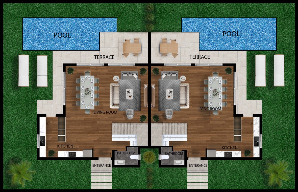Sunsation Villa — роскошная вилла 4+1 в Искеле, Северный Кипр