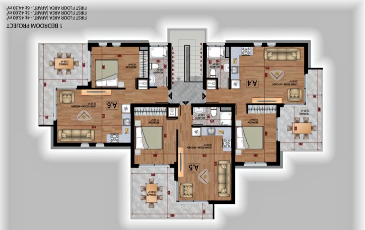 Просторная квартира 1+1 в Эсентепе – комплекс Olive Grove / Turtle Bay