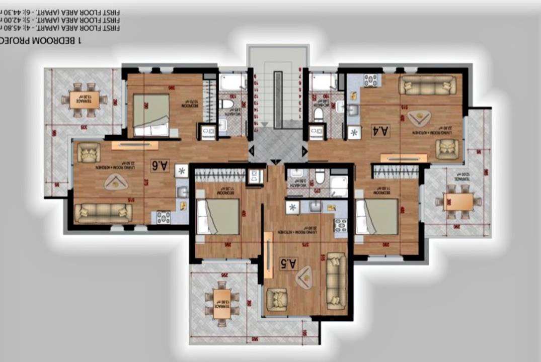 Просторная квартира 1+1 в Эсентепе – комплекс Olive Grove / Turtle Bay