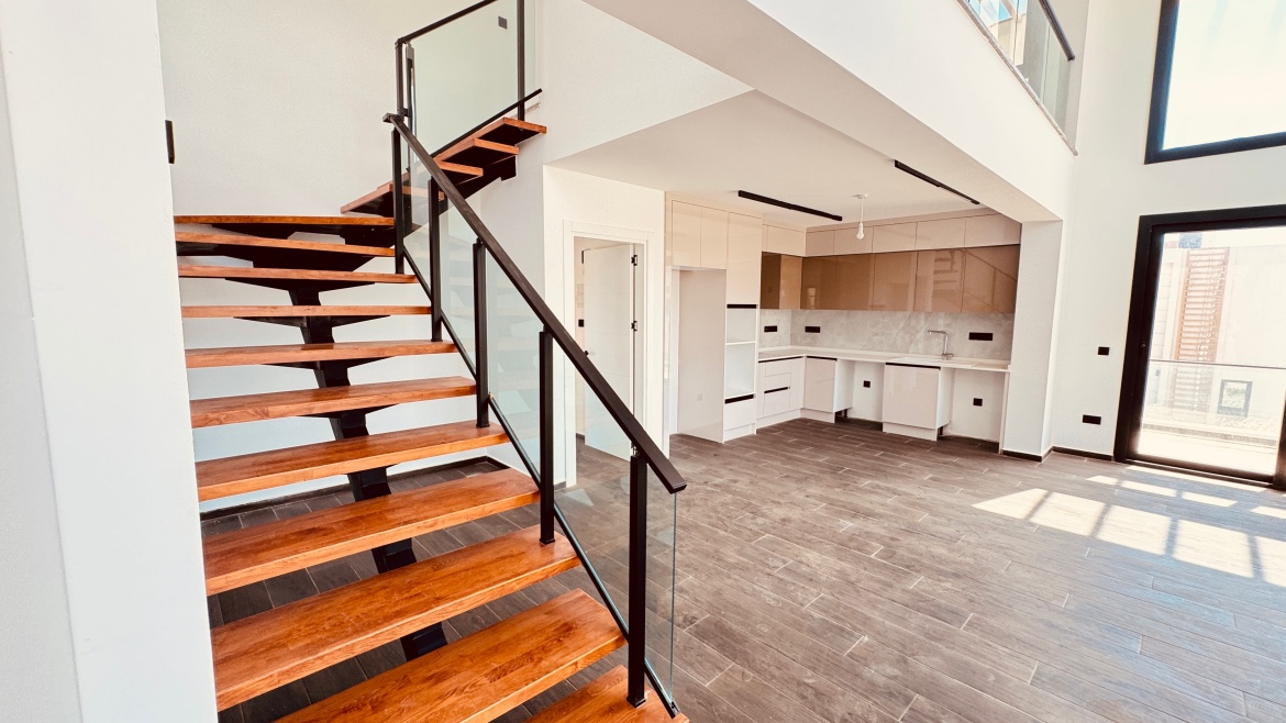 Современная квартира 2+1 Loft в Отюкене — стиль, комфорт и простор у моря