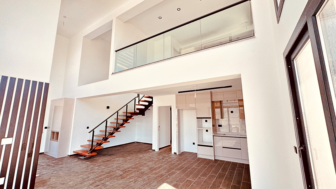 Современная квартира 2+1 Loft в Отюкене — стиль, комфорт и простор у моря