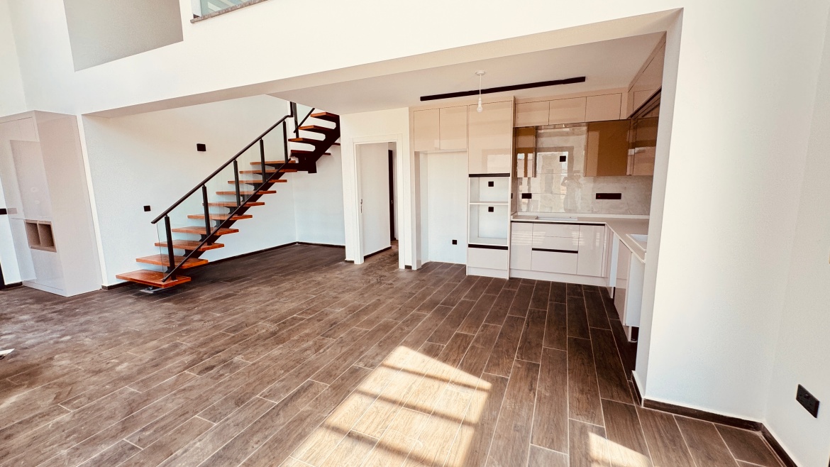 Современная квартира 2+1 Loft в Отюкене — стиль, комфорт и простор у моря