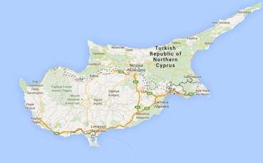 Путь к признанию - Google Map показывает Северный Кипр