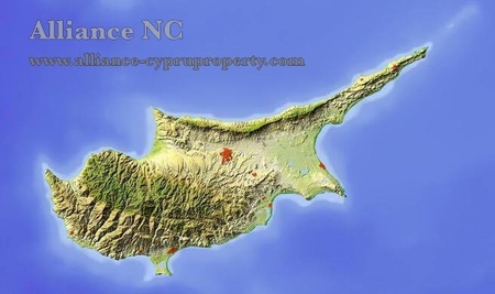 Northern Cyprus map - Alliance
