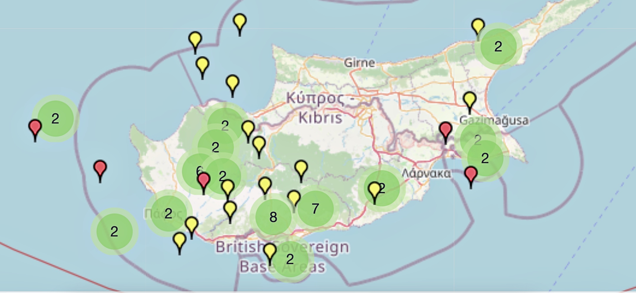 Eathquake map of Cyprus - Alliance-Estate
